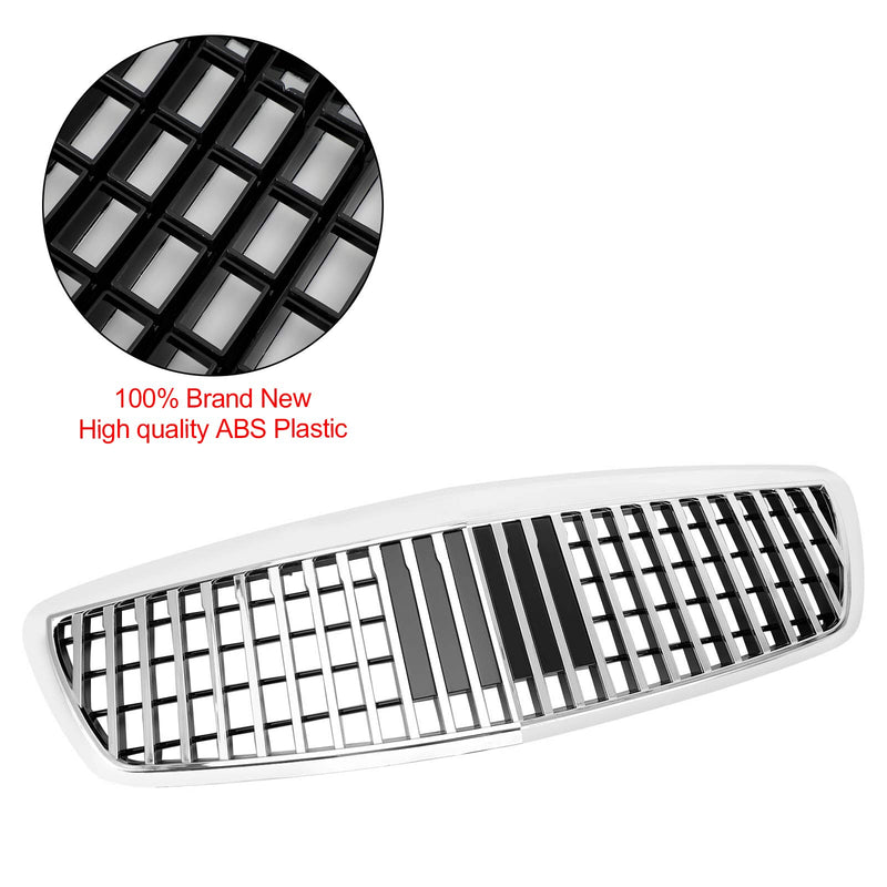 Benz S-Class W221 S550 S63 S450 2007-2009 Chrome MayBach Style Grill Bumper