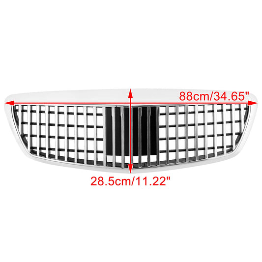 2007-2009 Benz S-Class W221 S550 S63 S450 Chrome MayBach Style Grill Bumper