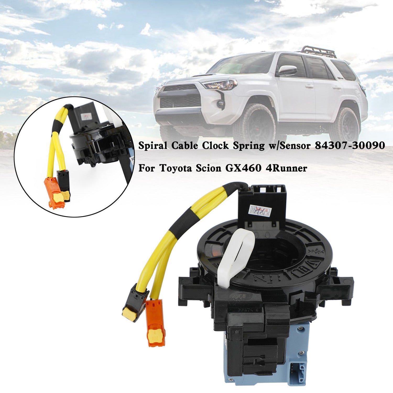 Toyota Scion GX460 4Runner 84307-30090 Spiral Cable Clock Spring w/Sensor
