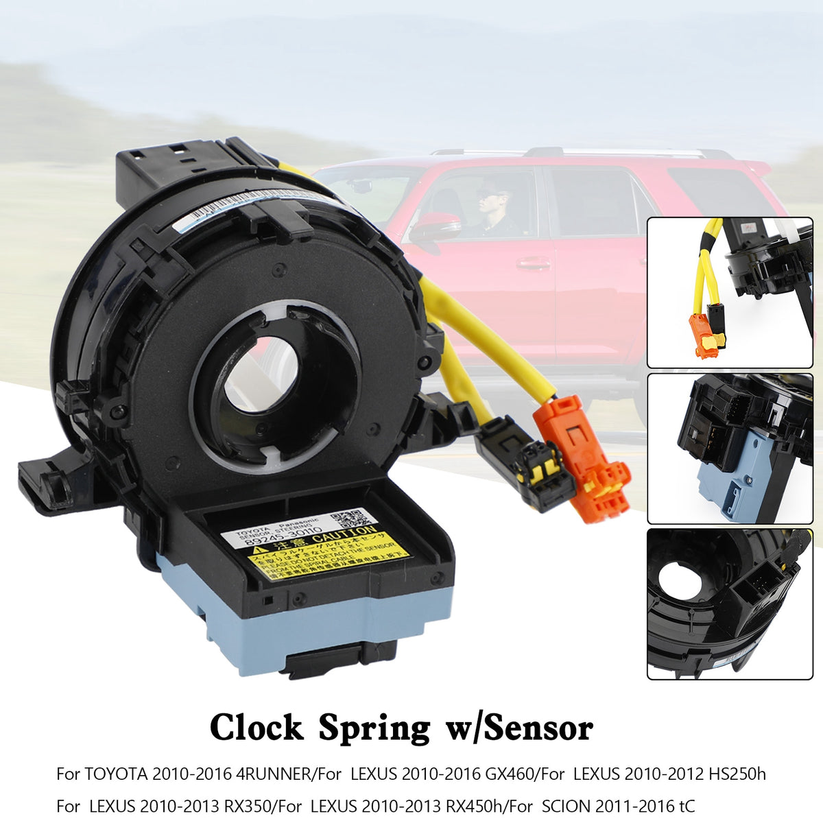 Toyota Scion GX460 4Runner Spiral Cable Clock Spring w/Sensor 84307-30090