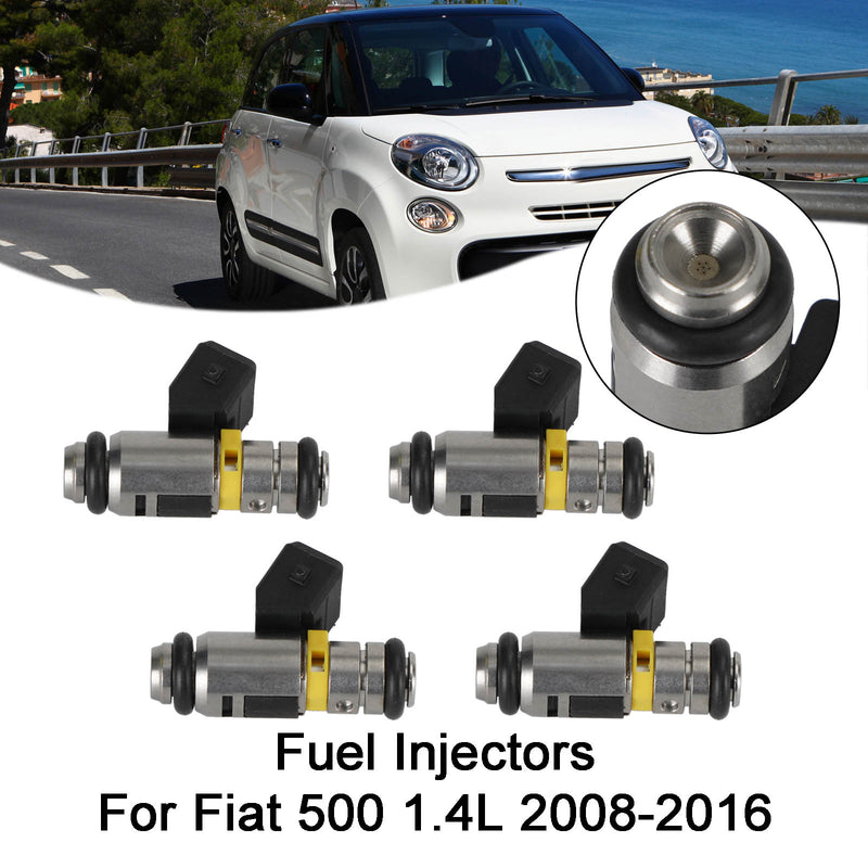 Fiat Punto 500 Doblo Qubo Fit Ford KA 4PCS Fuel Injectors IWP160