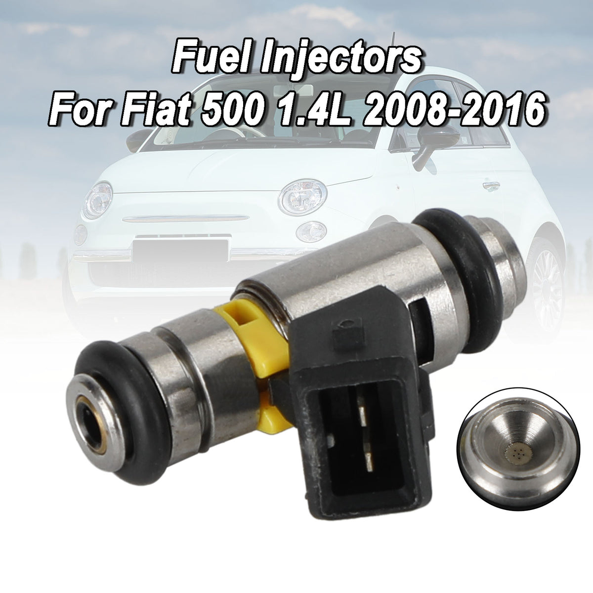 Fiat Punto 500 Doblo Qubo Fit Ford KA 1PCS Fuel Injectors IWP160