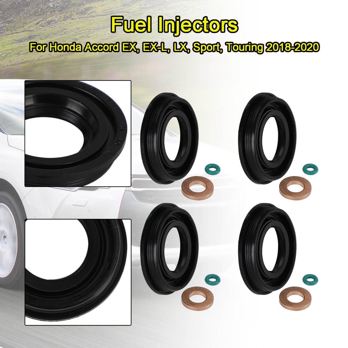 Ford Transit MK3 MK6 MK7 2.0 2.2 2.4 TDCI TDDI 4PCS Injector Seals