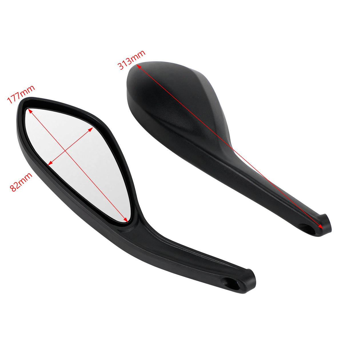 Ducati Monster 696 796 1100 EVO Streetfighter 848 1098 S Rearview Mirror Set
