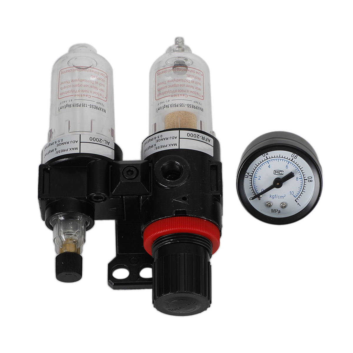 AFC-2000 Pneumatic Air Compressor Filter Regulator Moisture Trap Pressure Gauge