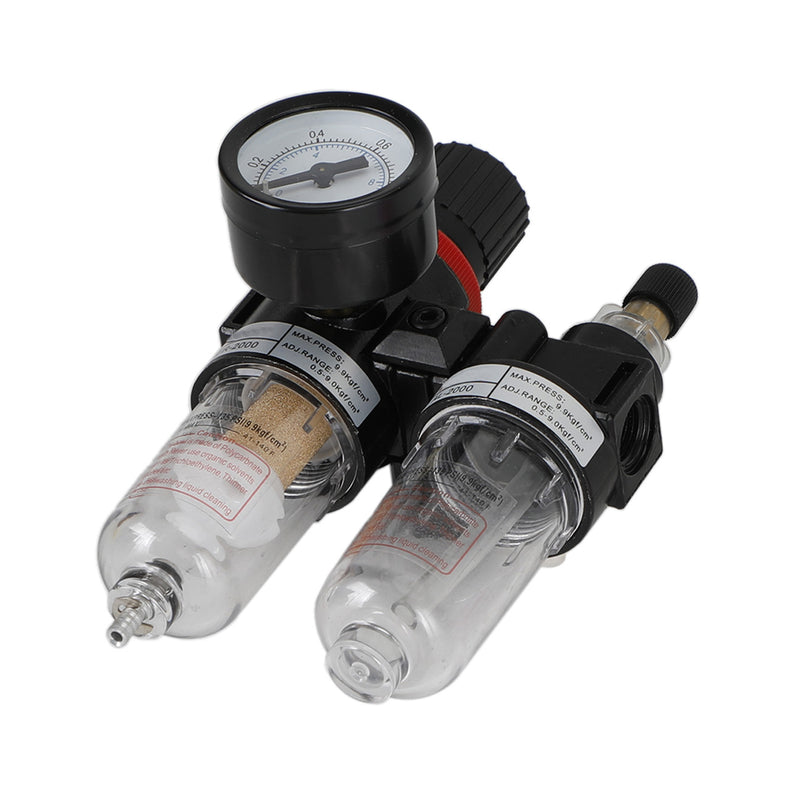 AFC-2000 Pneumatic Air Compressor Filter Regulator Moisture Trap Pressure Gauge