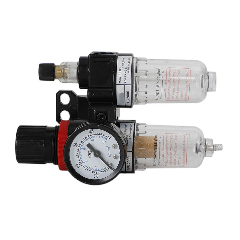 AFC-2000 Pneumatic Air Compressor Filter Regulator Moisture Trap Pressure Gauge