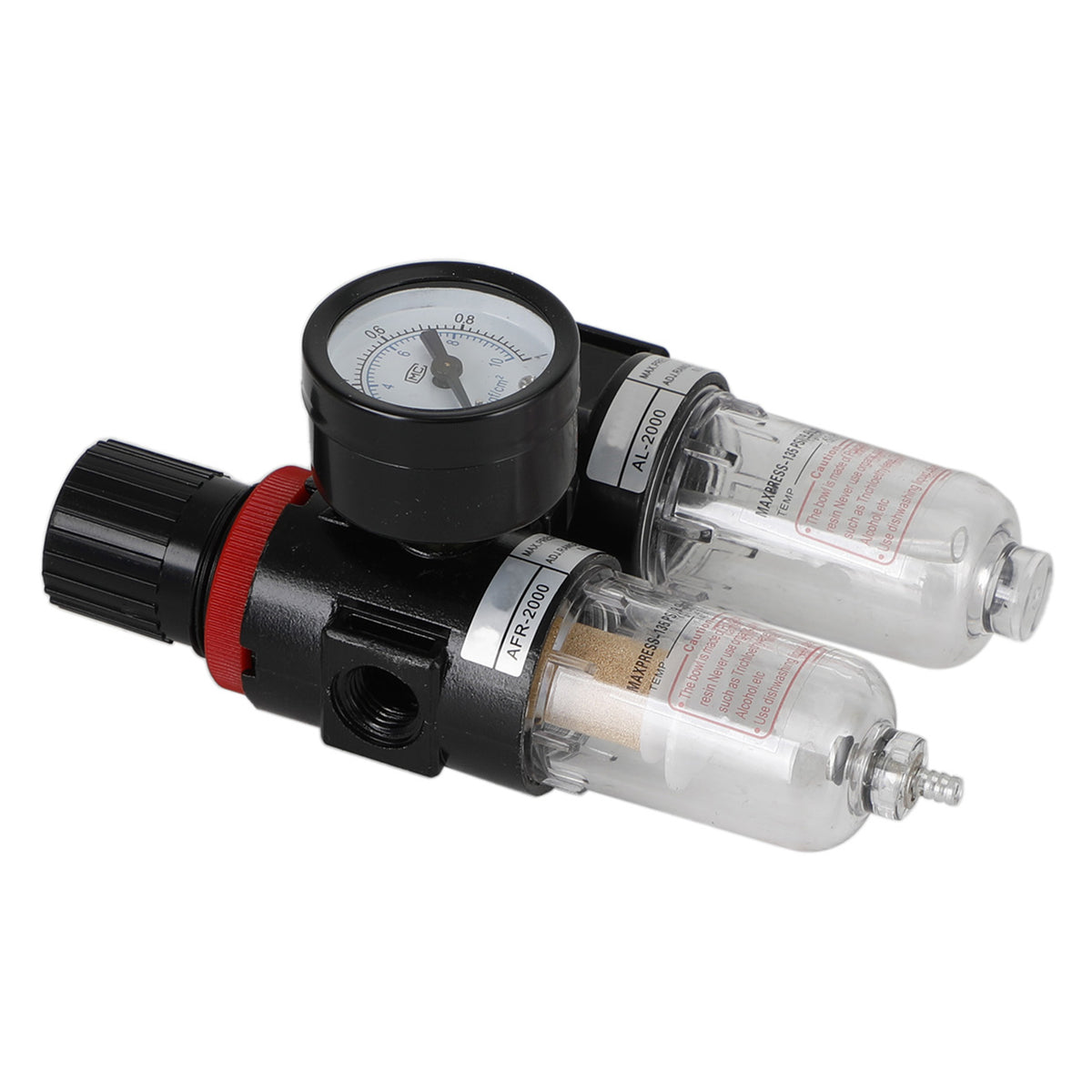 AFC-2000 Pneumatic Air Compressor Filter Regulator Moisture Trap Pressure Gauge