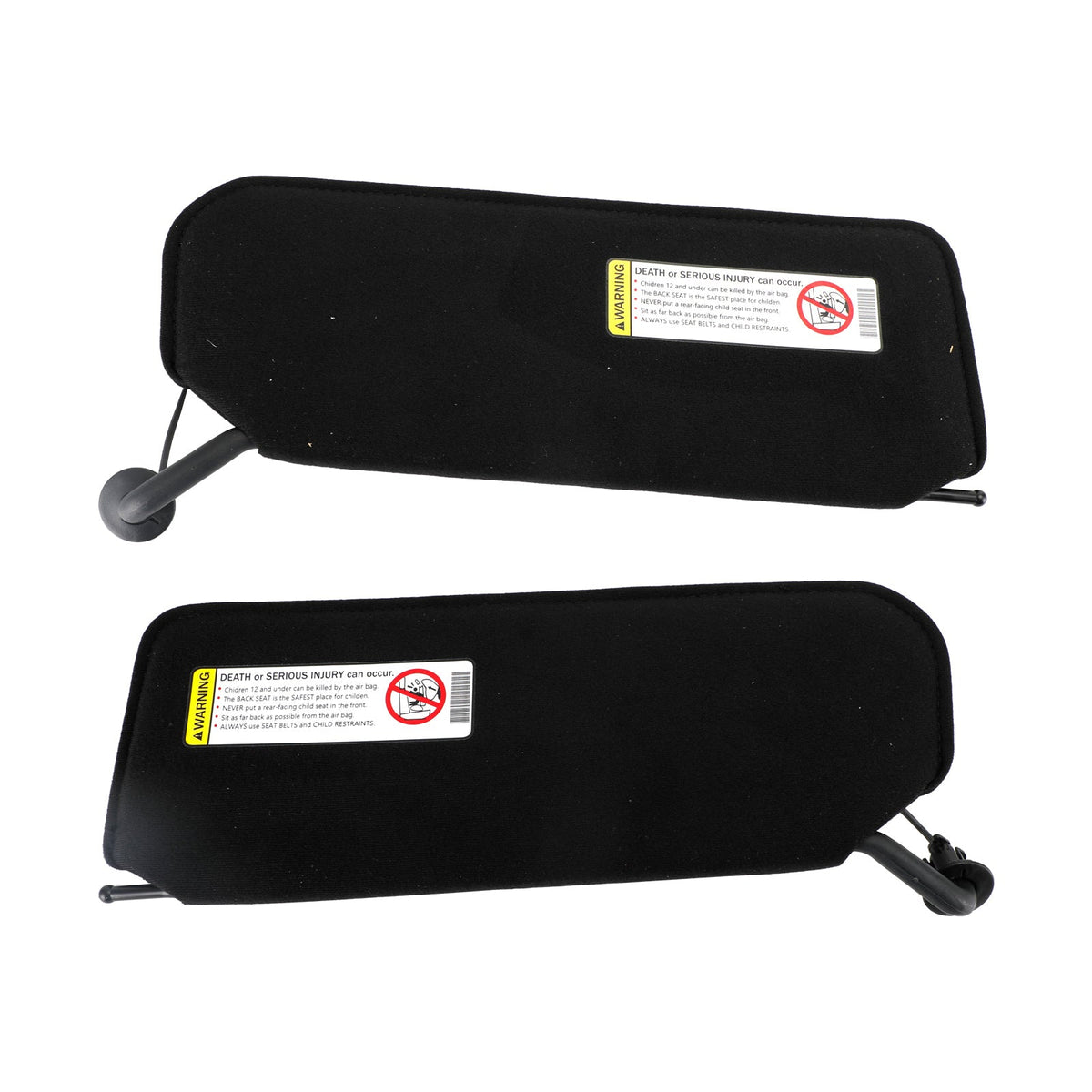 1997-2004 C5 Corvette Left+Right Sun Visor Vanity Mirror C5 Black Sunvisor Shaded F10442033 10442034