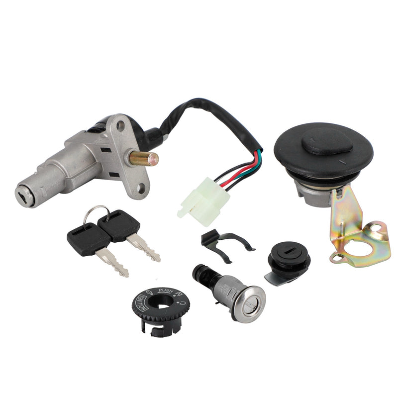 GY6 50 70 90 110 125 150 CC Scooters Ignition Key Switch Tank Cap Seat Lock Set