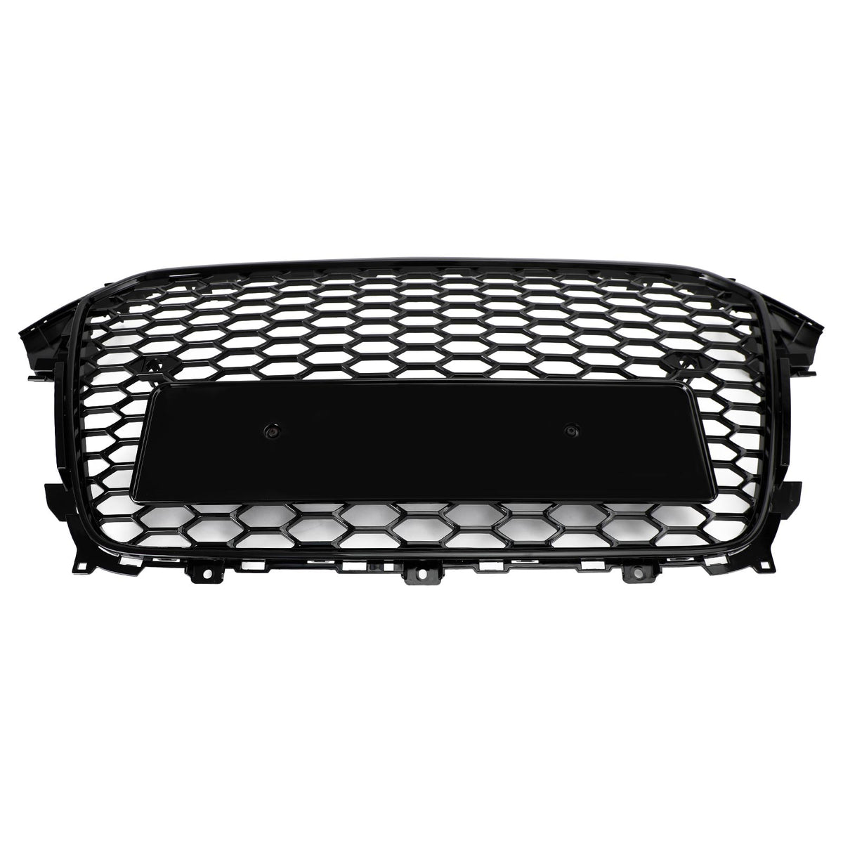 Audi A4 S4 2013-2016 Gloss Black RS4 Style Mesh Front Bumper Grille Grill