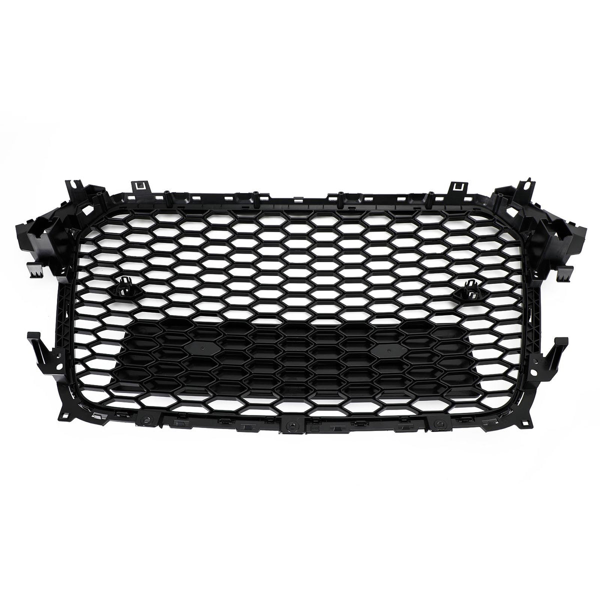 2013-2016 Audi A4 S4 Gloss Black RS4 Style Mesh Front Bumper Grille Grill