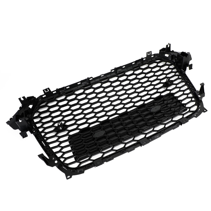 2013-2016 Audi A4 S4 Gloss Black RS4 Style Mesh Front Bumper Grille Grill