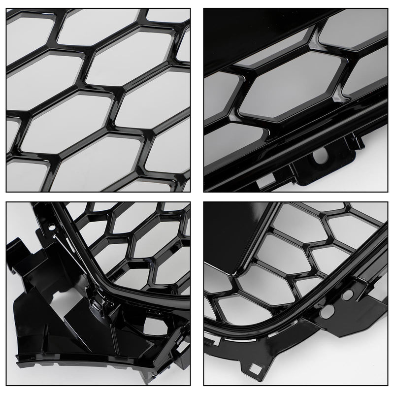 2013-2016 Audi A4 S4 Gloss Black RS4 Style Mesh Front Bumper Grille Grill