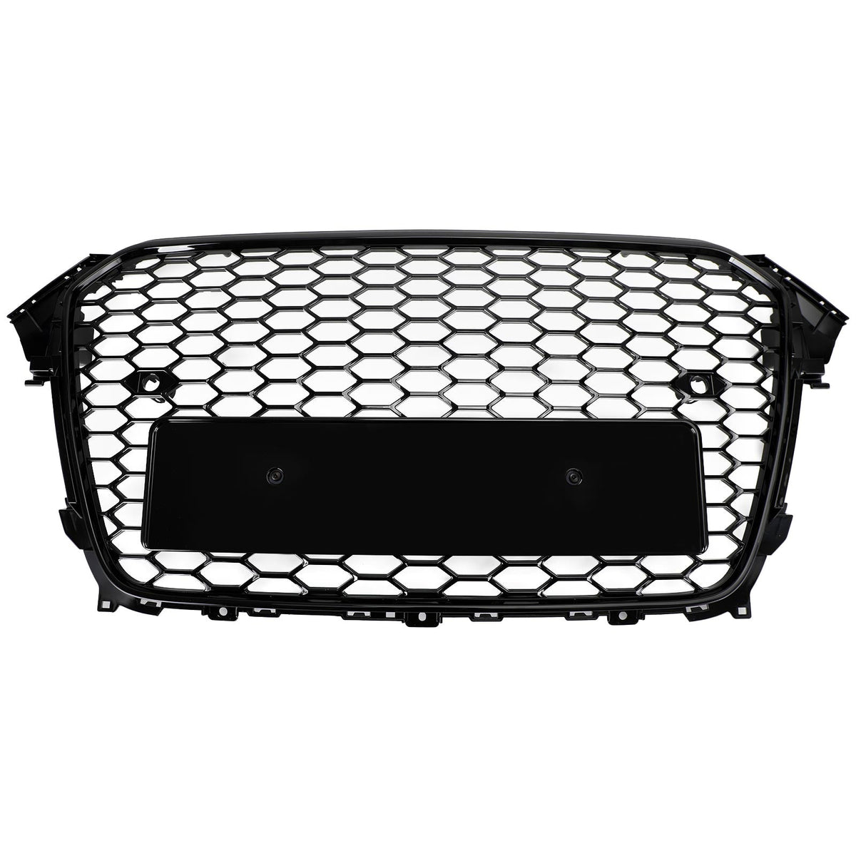 Audi A4 S4 2013-2016 Gloss Black RS4 Style Mesh Front Bumper Grille Grill