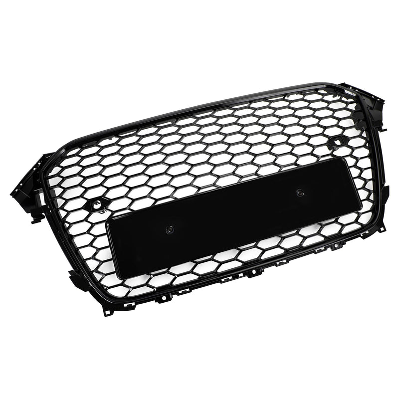 Audi A4 S4 2013-2016 Gloss Black RS4 Style Mesh Front Bumper Grille Grill