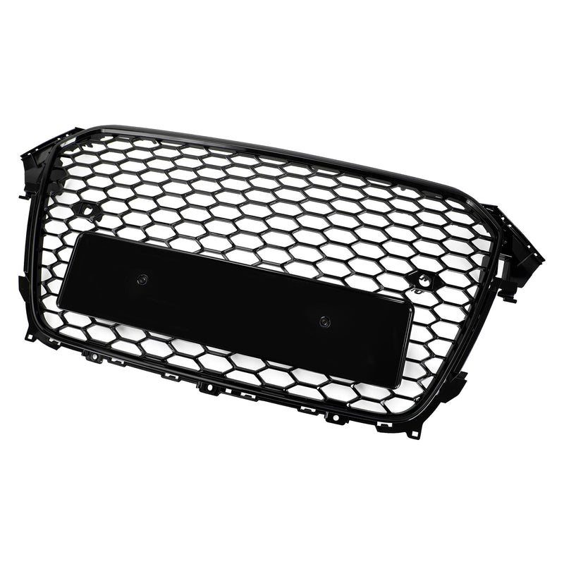 Audi A4 S4 2013-2016 Gloss Black RS4 Style Mesh Front Bumper Grille Grill