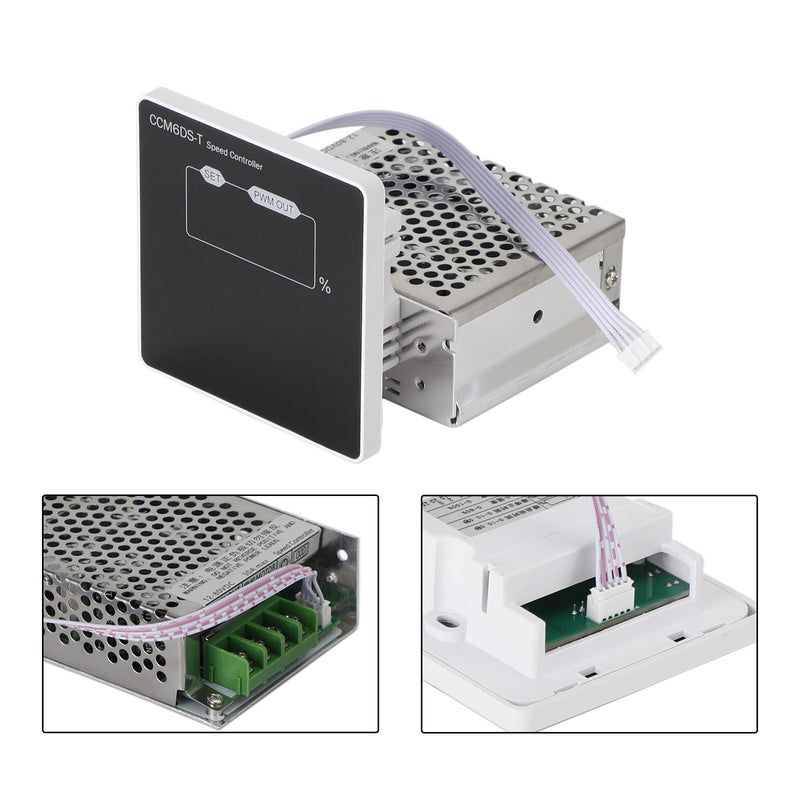 12V 24V 48V 30A PWM Motor Speed Controller Dimmer Soft Start /Stop DC 12-80V
