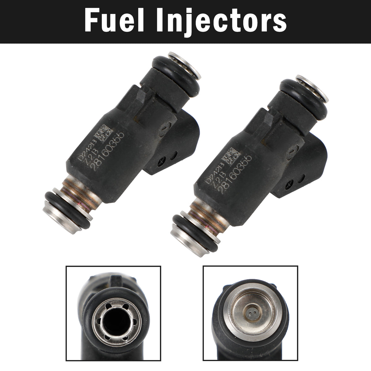 HiSun EFI UTV550 MSU500 HS500 Cowboy TSC 28160355 2PCS Fuel Injector 2 Hole Fits