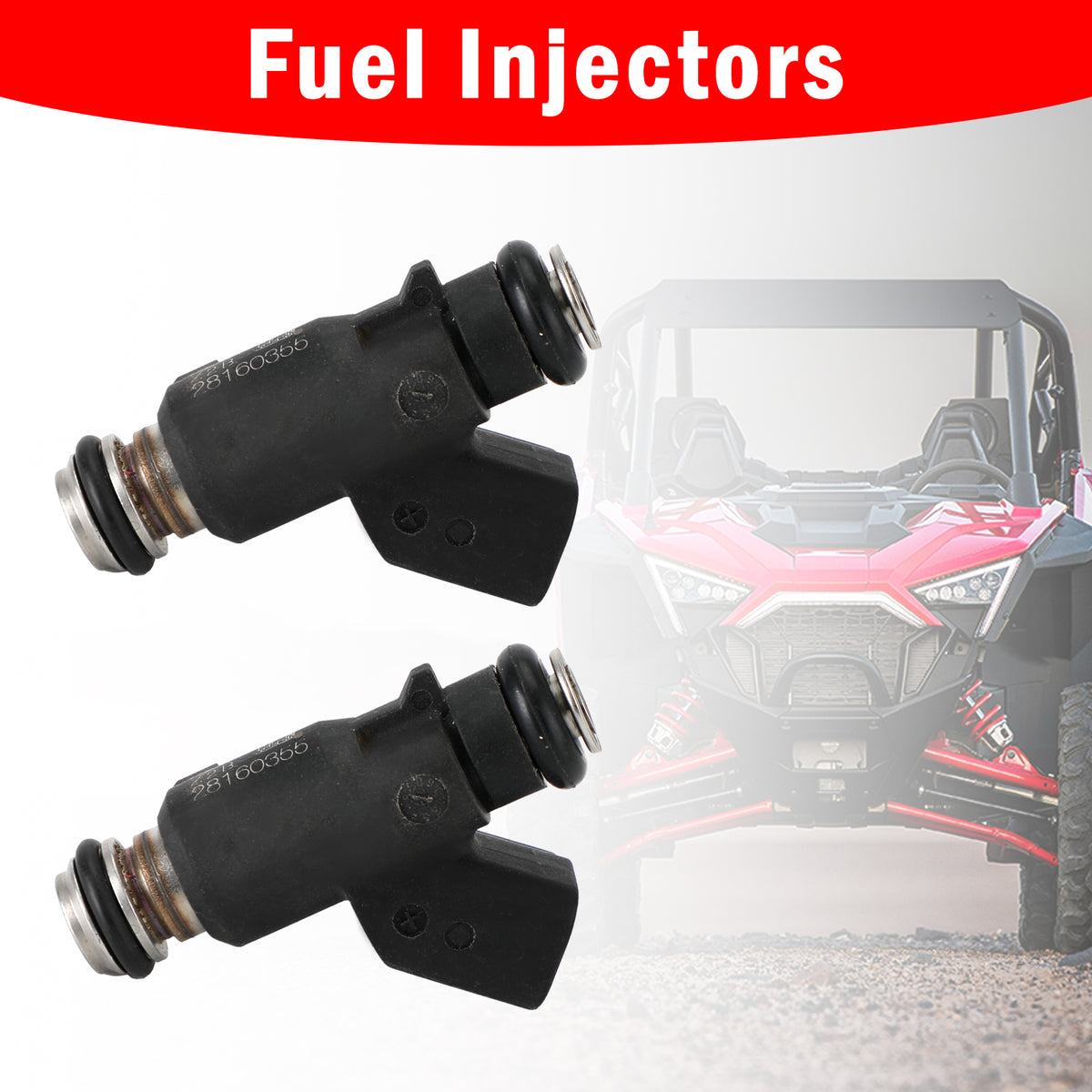 HiSun EFI UTV550 MSU500 HS500 Cowboy TSC 28160355 2PCS Fuel Injector 2 Hole Fits