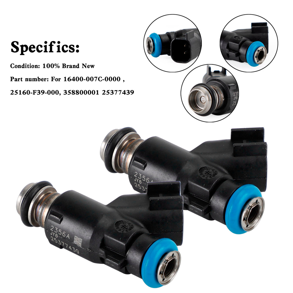 HiSun EFI 700 ATV UTV 358800001 2PCS 25377439 Fuel Injector