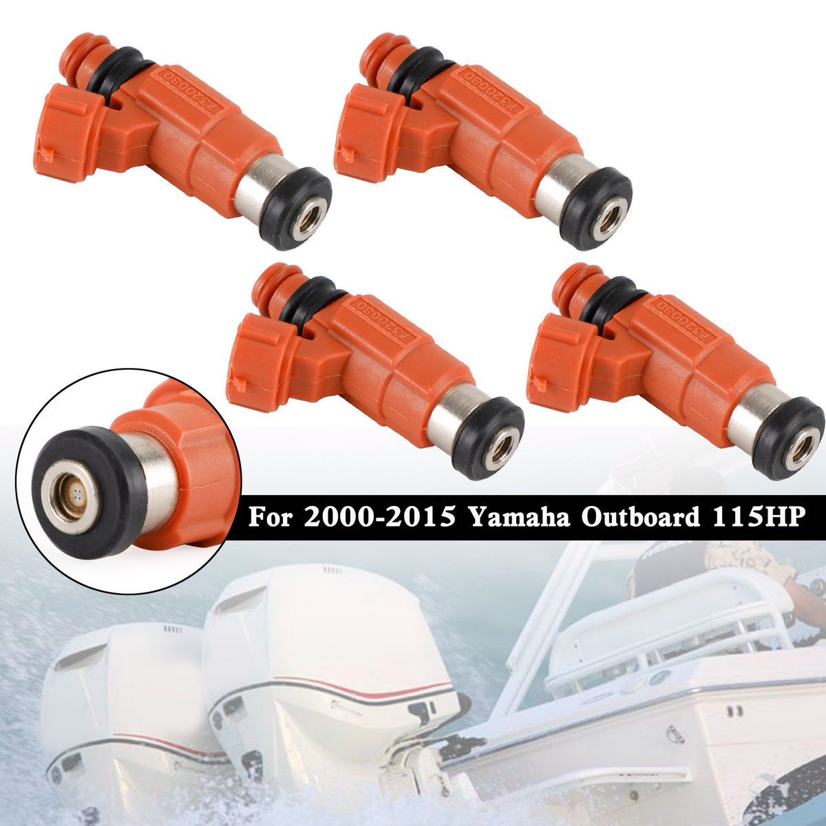 Yamaha Outboard 115 HP CDH210 4PCS INP-771 Fuel Injector 68V-8A360-00-00
