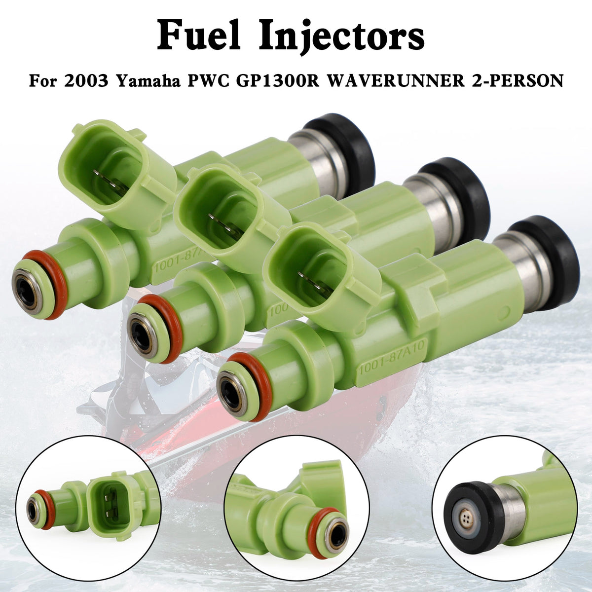 Yamaha GP1300R 2003-2008 3PCS Fuel Injector Assembly 60T-13761-00-00