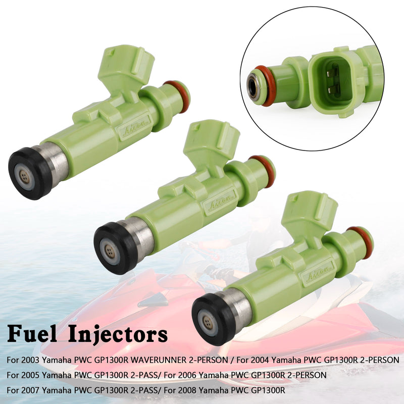 Yamaha GP1300R 2003-2008 3PCS Fuel Injector Assembly 60T-13761-00-00