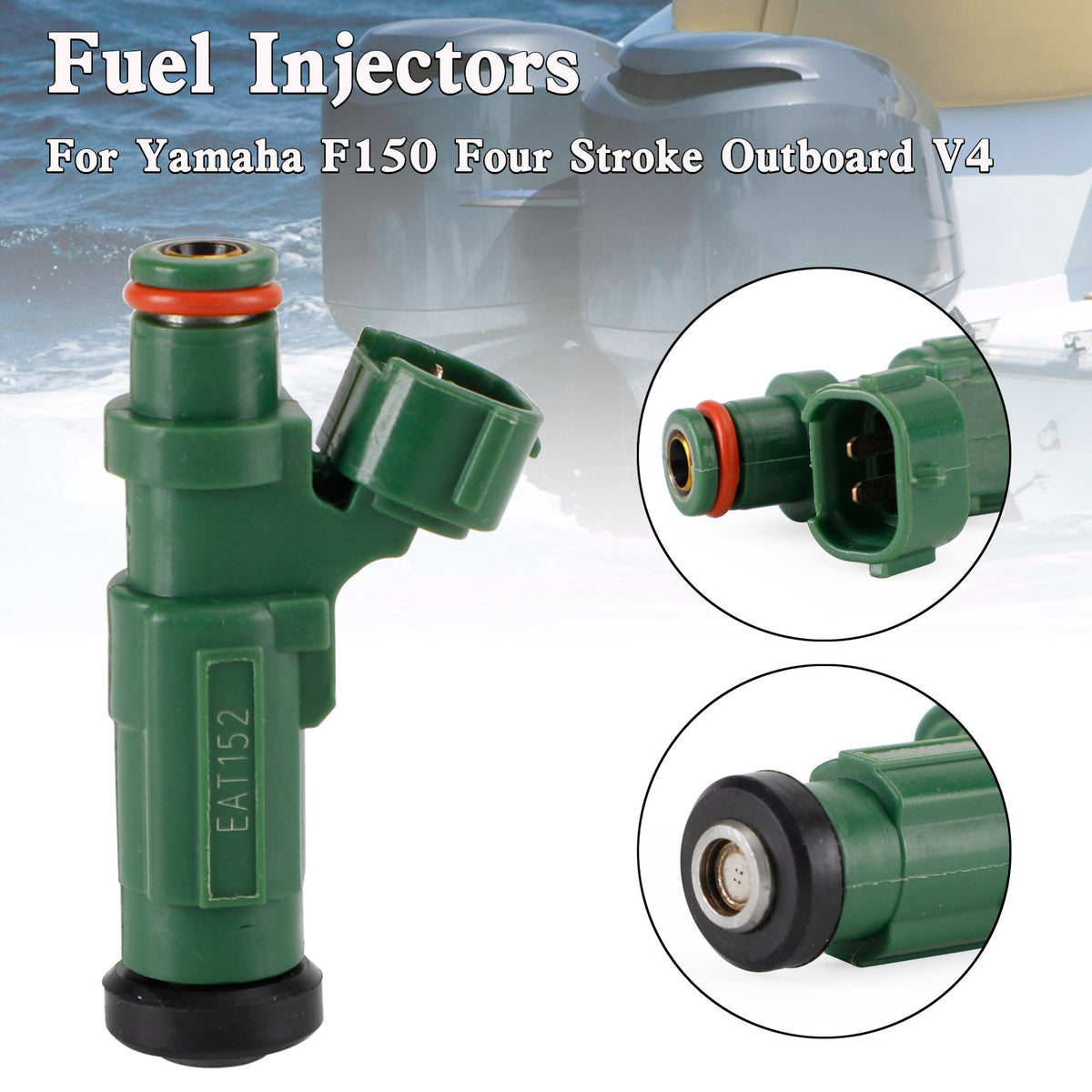Yamaha Outboard F150 150HP Fuel Injector New Version 63P-13761-01-00