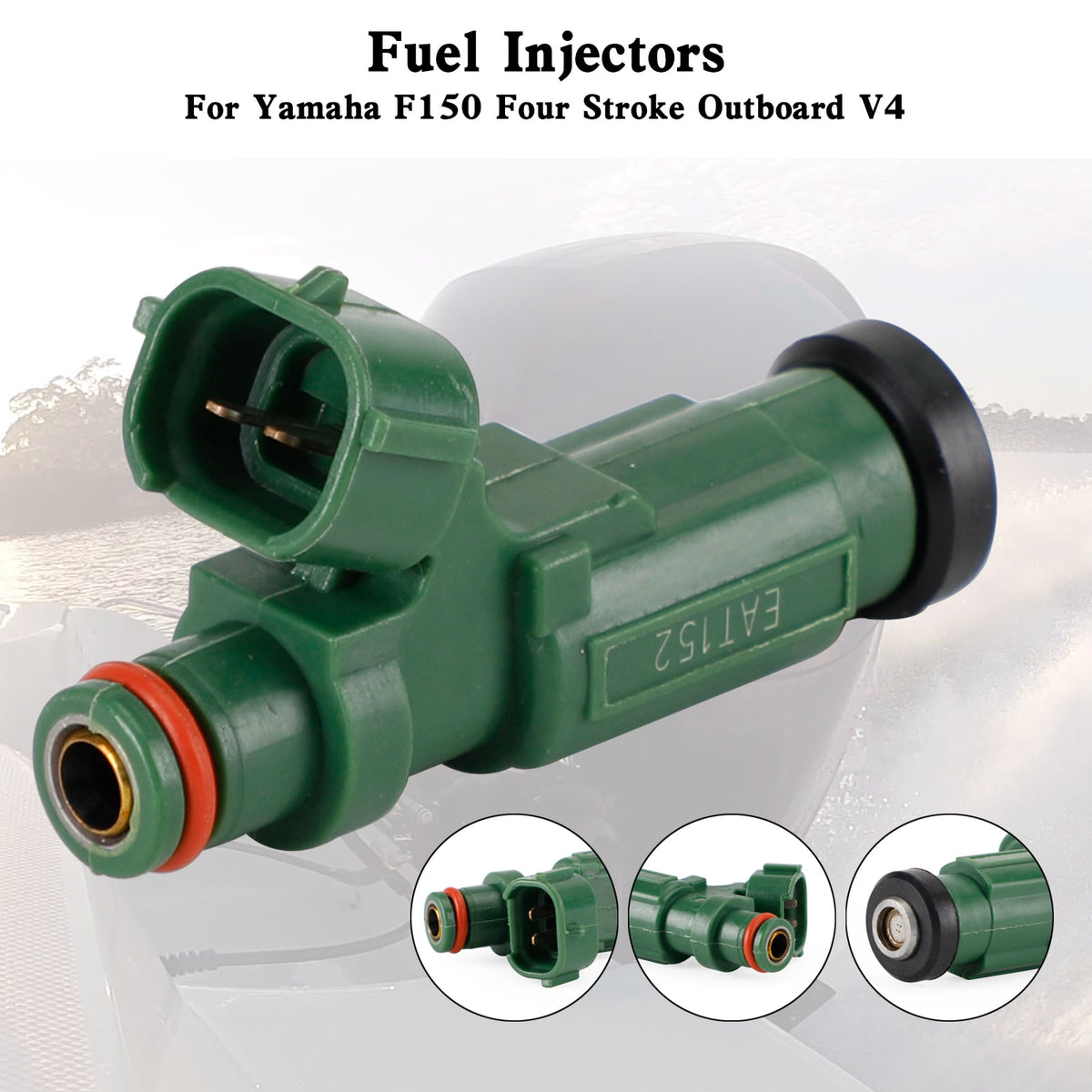 Yamaha Outboard F150 150HP Fuel Injector New Version 63P-13761-01-00