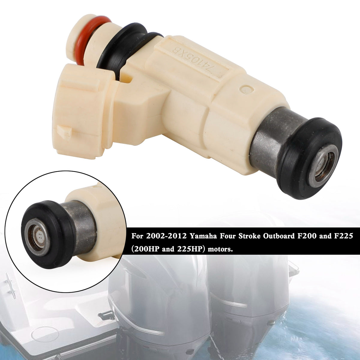 Yamaha Outboard F200 F225 CDH-240 Fuel Injectors 69J-13761-00-00