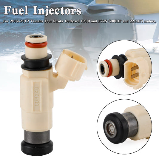 Yamaha Outboard F200 F225 CDH-240 Fuel Injectors 69J-13761-00-00