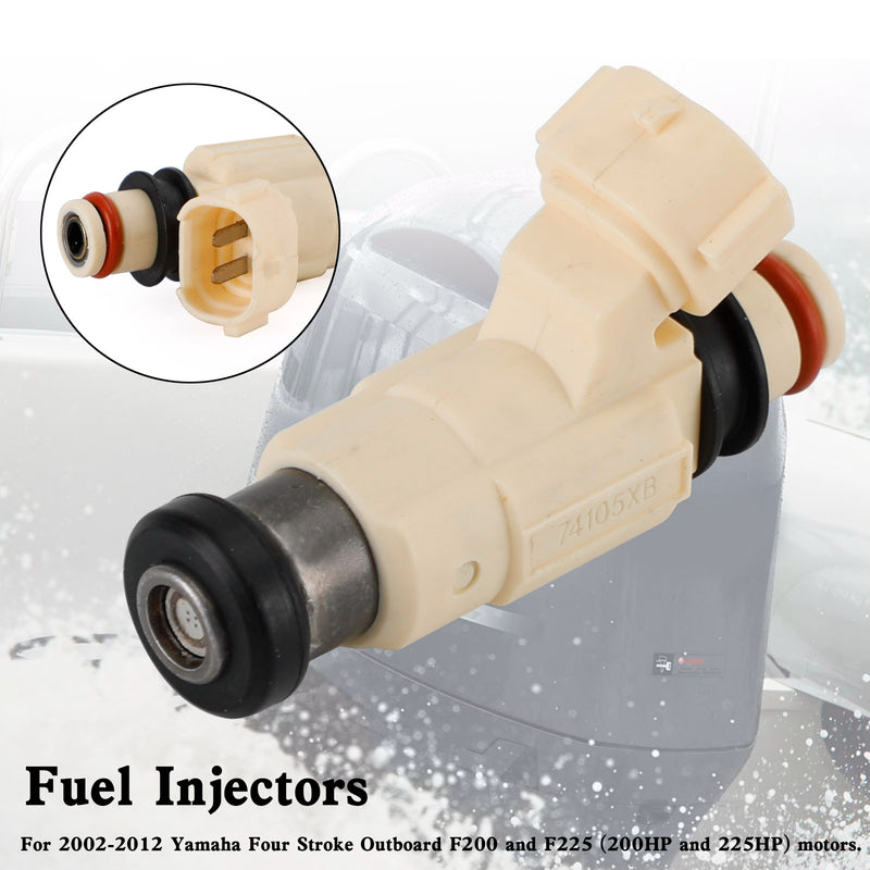 Yamaha Outboard F200 F225 CDH-240 Fuel Injectors 69J-13761-00-00