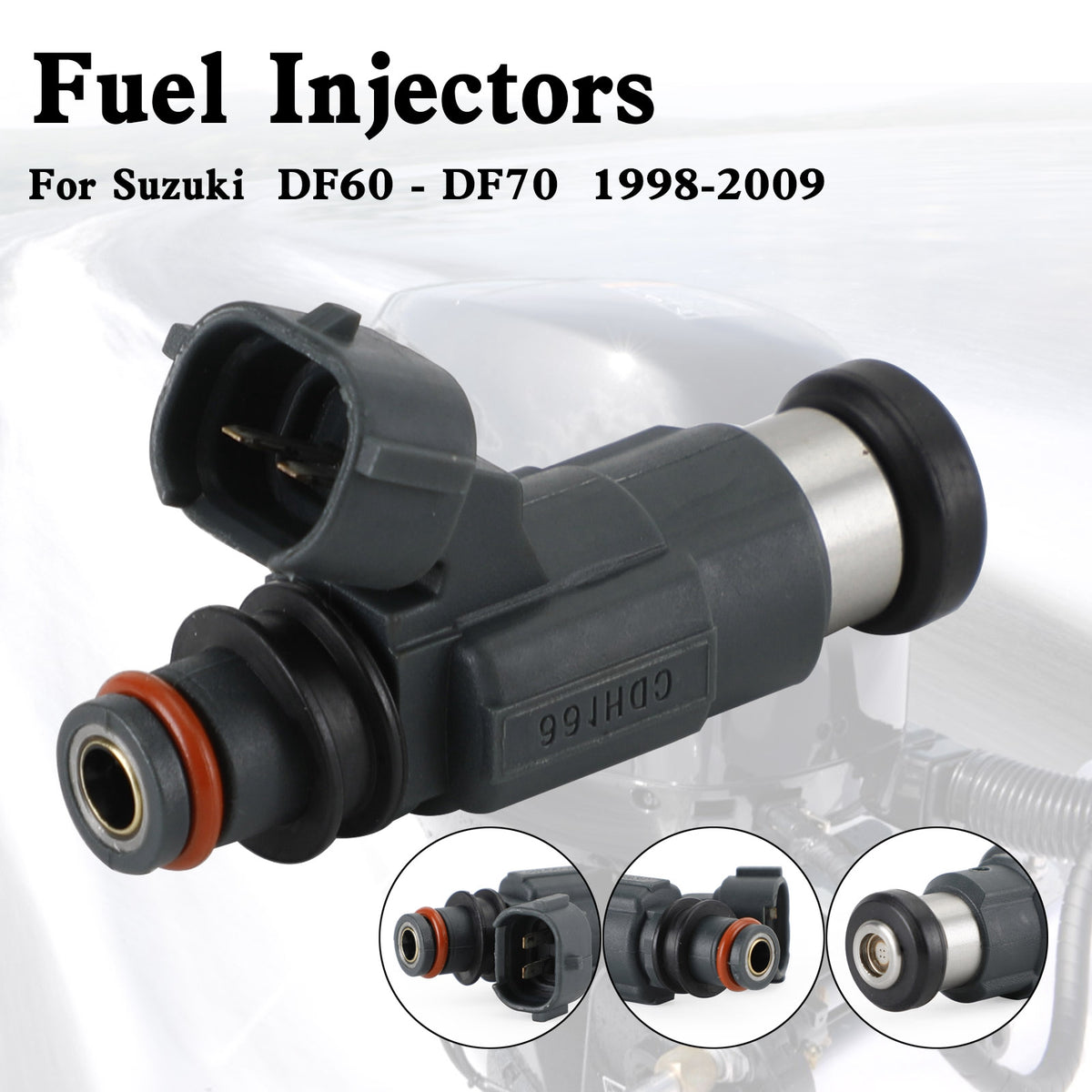 Suzuki DF60-DF70 1998-2009 15710-66D00 Fuel Injectors CDH166