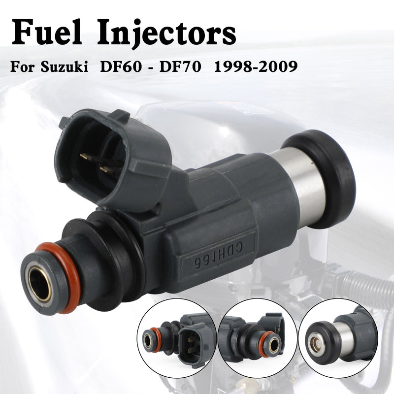 Suzuki DF60-DF70 1998-2009 15710-66D00 Fuel Injectors CDH166