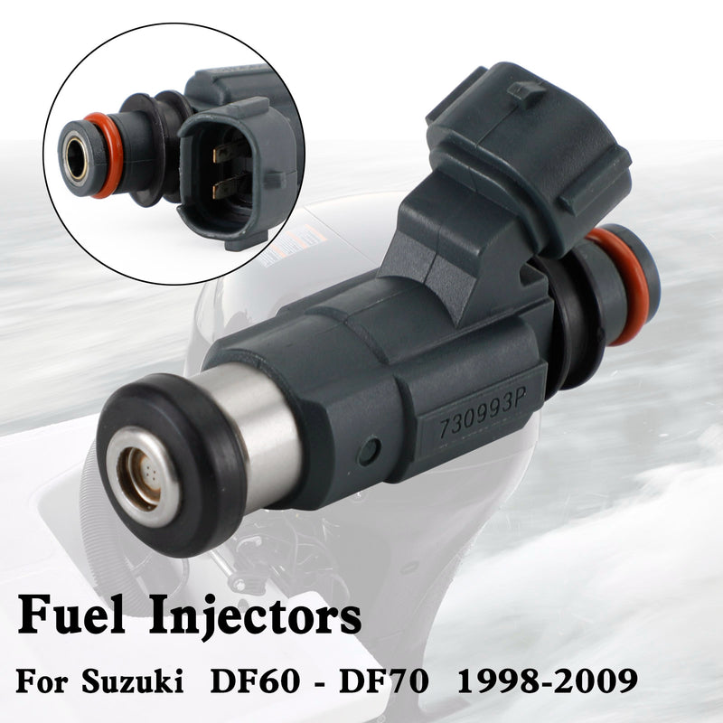 Suzuki DF60-DF70 1998-2009 15710-66D00 Fuel Injectors CDH166