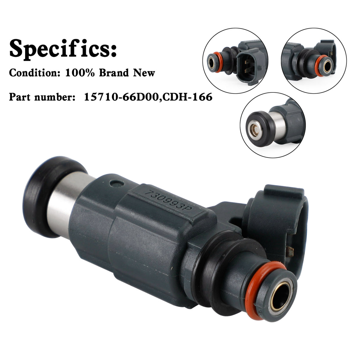 Suzuki DF60-DF70 1998-2009 15710-66D00 Fuel Injectors CDH166