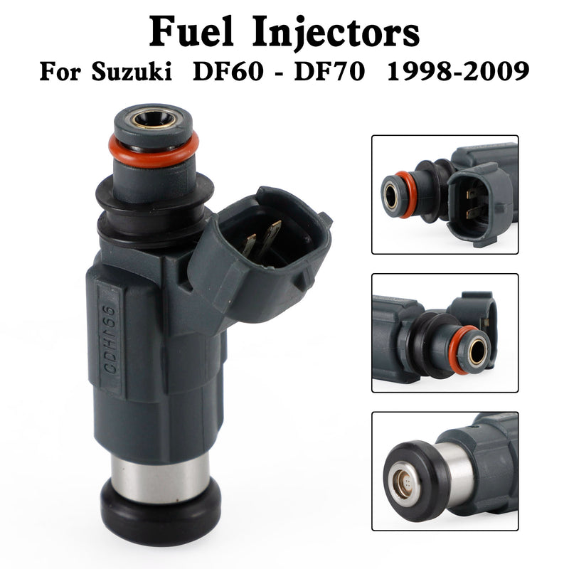 Suzuki DF60-DF70 1998-2009 15710-66D00 Fuel Injectors CDH166