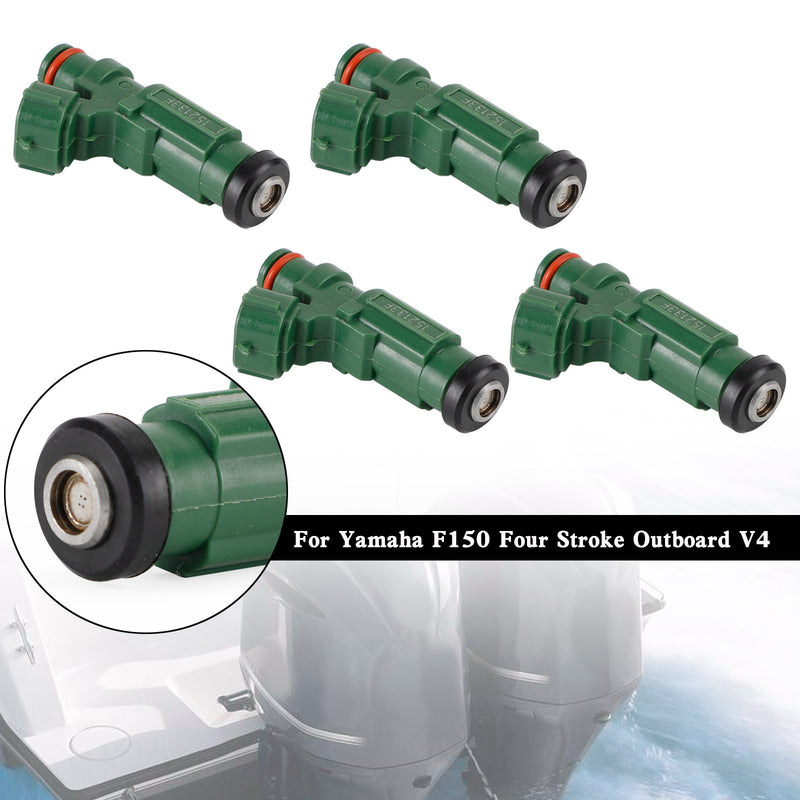 Yamaha Outboard F150 150HP 4PCS Fuel Injector New Version 63P-13761-01-00