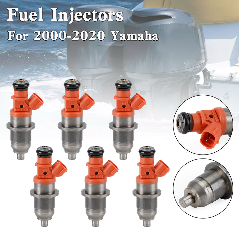 Yamaha Outboard HPDI 150-200 HP E7T05071 6PCS 68F-13761-00-00 Fuel Injectors