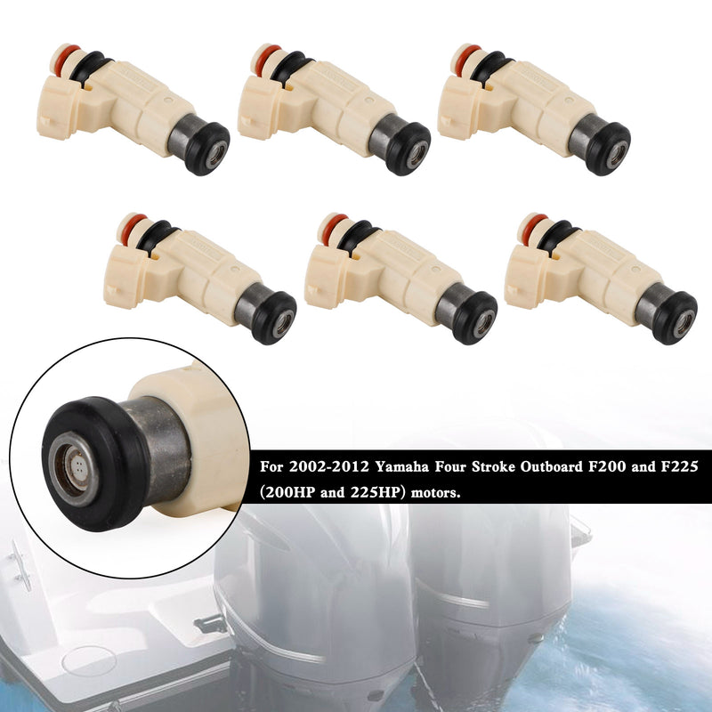 Yamaha Outboard F200 F225 6PCS CDH-240 Fuel Injectors 69J-13761-00-00
