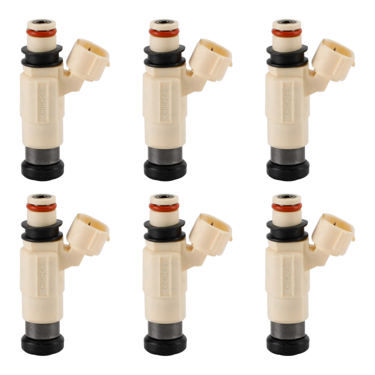Yamaha Outboard F200 F225 6PCS CDH-240 Fuel Injectors 69J-13761-00-00