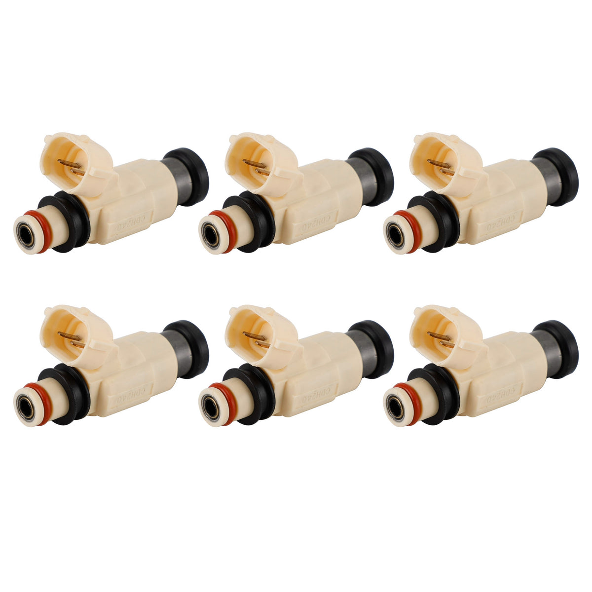 Yamaha Outboard F200 F225 6PCS CDH-240 Fuel Injectors 69J-13761-00-00