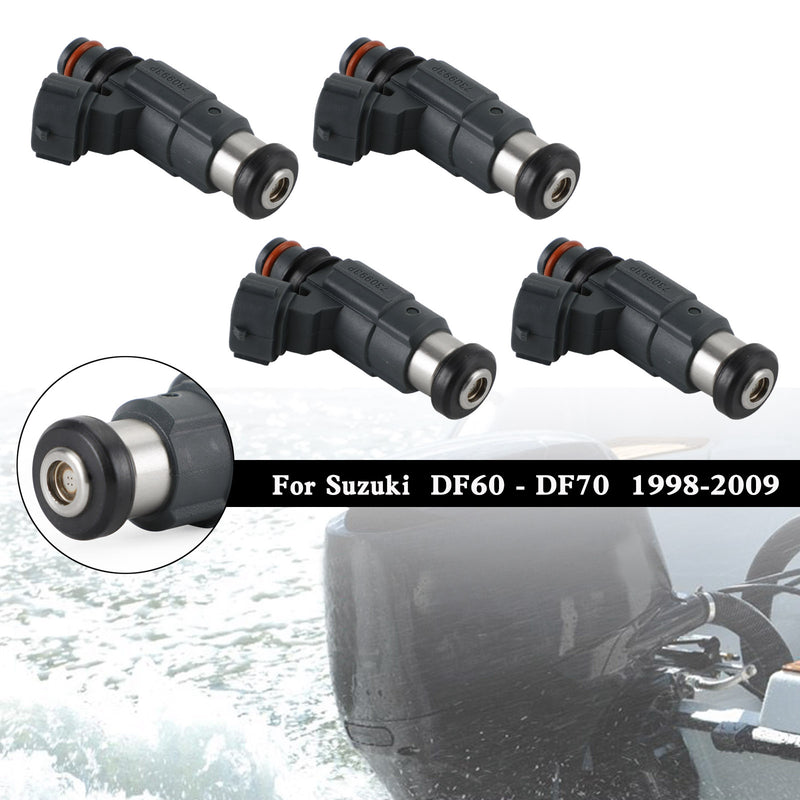 Suzuki DF60-DF70 1998-2009 4PCS 15710-66D00 Fuel Injectors CDH166
