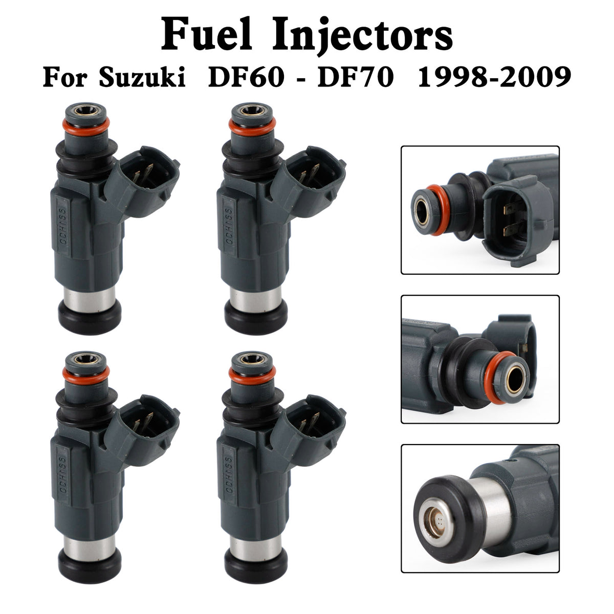 Suzuki DF60-DF70 1998-2009 4PCS 15710-66D00 Fuel Injectors CDH166
