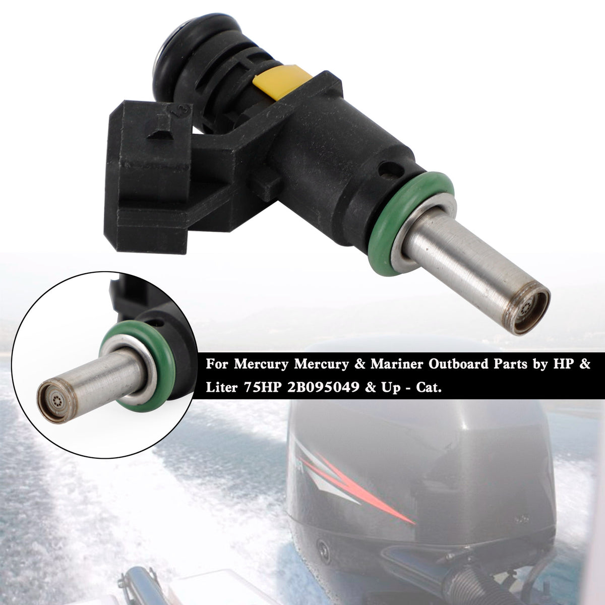 Mercury Outboard Motor 150HP 4-Stroke 8M6002428 Fuel Injector