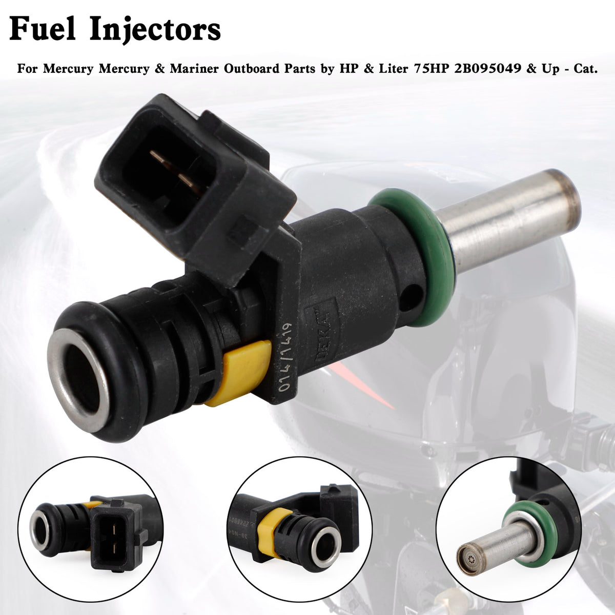 Mercury Outboard Motor 150HP 4-Stroke 8M6002428 Fuel Injector
