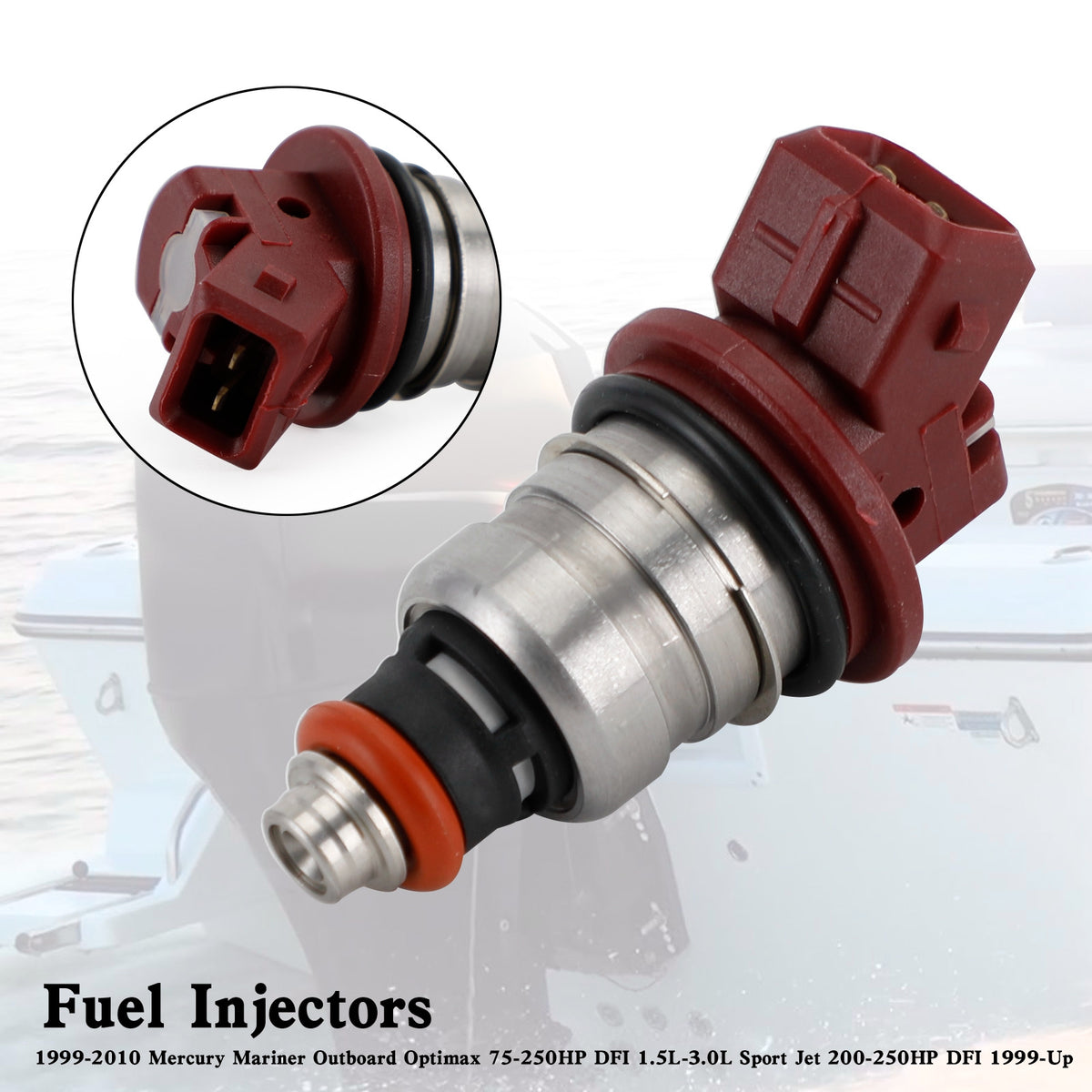 Mercury Outboard Mariner 804528 75-90-115-200-225 Fuel Injectors 37001