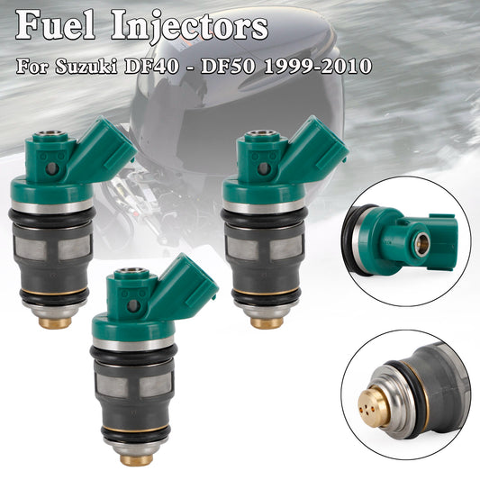 Suzuki DF40 DF50 1999-2010 3PCS New  Fuel Injector 15710-87J00 Fit