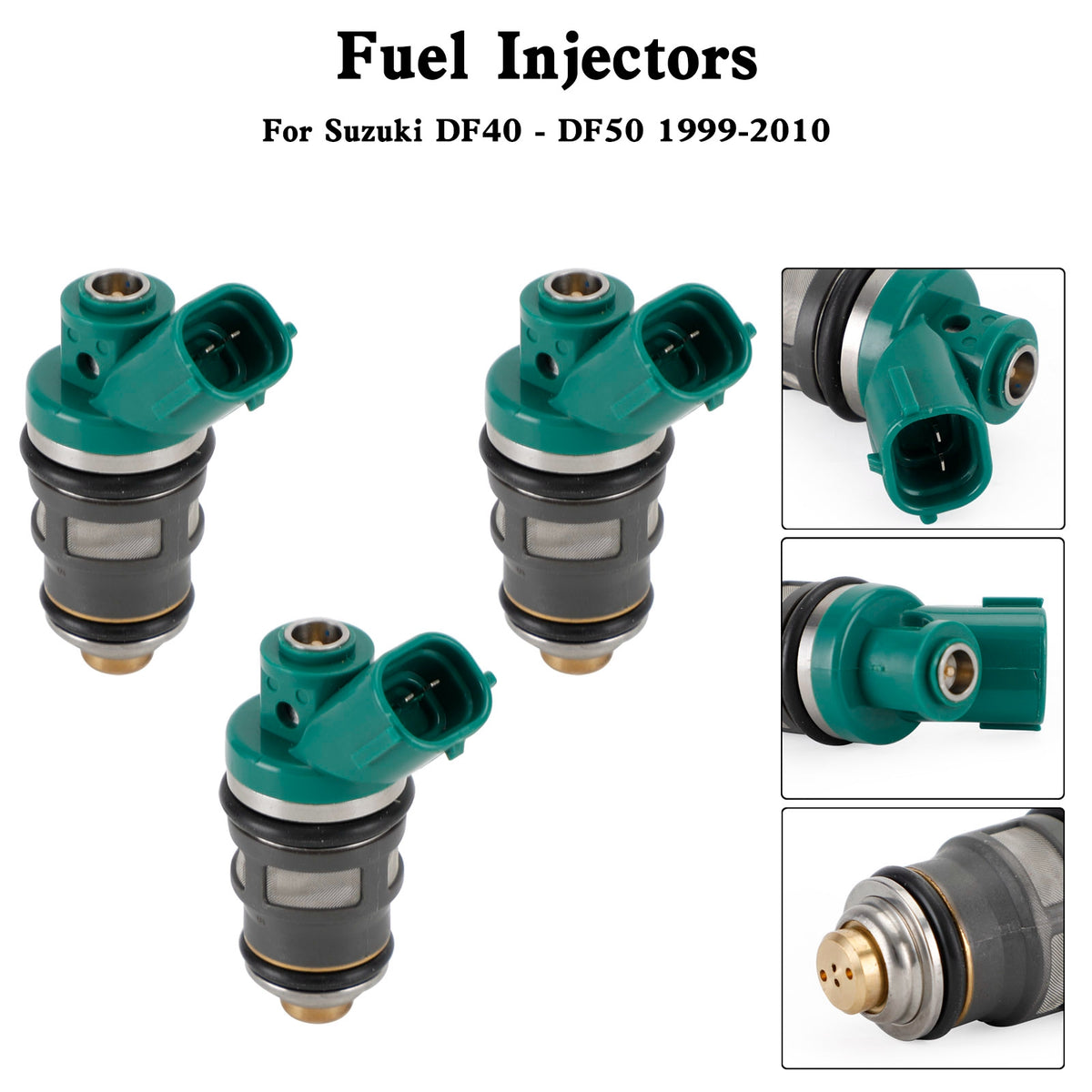 Suzuki DF40 DF50 1999-2010 3PCS New  Fuel Injector 15710-87J00 Fit